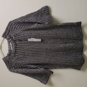 Tahari Henna Sweater Grey Melange Size L NWT